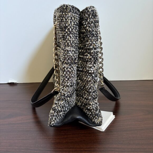 Kate Spade Natalia Chain Tweed Tote Shoulder Bag - Picture 4 of 12